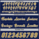 Custom Navy Old Gold-White Side Panel Stripe Geometric Triangle Gradient Dot Reversible Double Side Sublimation Basketball Set Jersey