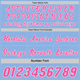 Custom Pink Light Blue-White Side Panel Stripe Geometric Triangle Gradient Dot Reversible Double Side Sublimation Basketball Set Jersey
