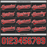 Custom Black Red-White Reversible Pullover Baseball Jersey Shirt