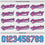 Custom Black Pink-Sky Blue Reversible Pullover Baseball Jersey Shirt