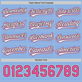 Custom Black Pink-Light Blue Reversible Pullover Baseball Jersey Shirt