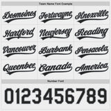 Custom Black White-Gray Reversible Pullover Baseball Jersey Shirt