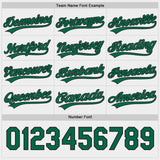 Custom Black White-Kelly Green Reversible Pullover Baseball Jersey Shirt