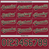 Custom Black Crimson-Cream Reversible Pullover Baseball Jersey Shirt