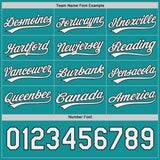 Custom Black White-Teal Reversible Pullover Baseball Jersey Shirt