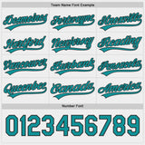 Custom Black Teal-White Reversible Pullover Baseball Jersey Shirt