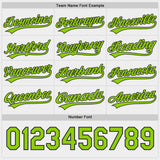 Custom Black Neon Green-White Reversible Pullover Baseball Jersey Shirt