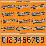 Custom Black Bay Orange-White Reversible Pullover Baseball Jersey Shirt