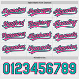 Custom Black Pink-Aqua Reversible Pullover Baseball Jersey Shirt