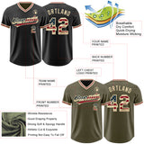 Custom Black Olive Reversible Pullover Baseball Jersey Shirt