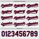 Custom Red White-Navy Reversible Pullover Baseball Jersey Shirt