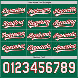 Custom Red White-Kelly Green Reversible Pullover Baseball Jersey Shirt