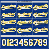 Custom Royal White-Yellow Reversible Pullover Baseball Jersey Shirt