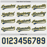 Custom Royal White-Yellow Reversible Pullover Baseball Jersey Shirt