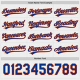 Custom Royal Orange-White Reversible Pullover Baseball Jersey Shirt