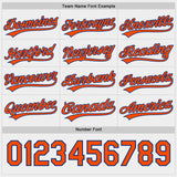 Custom Royal White-Orange Reversible Pullover Baseball Jersey Shirt