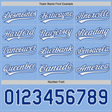 Custom Royal White-Light Blue Reversible Pullover Baseball Jersey Shirt