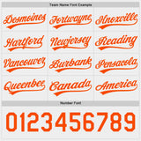 Custom Orange-White Reversible Pullover Baseball Jersey Shirt