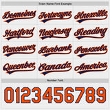 Custom Orange Navy-White Reversible Pullover Baseball Jersey Shirt