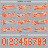 Custom Orange White-Gray Reversible Pullover Baseball Jersey Shirt
