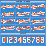 Custom Orange White-Electric Blue Reversible Pullover Baseball Jersey Shirt