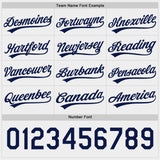 Custom Navy-White Reversible Pullover Baseball Jersey Shirt