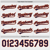 Custom Navy Orange-White Reversible Pullover Baseball Jersey Shirt