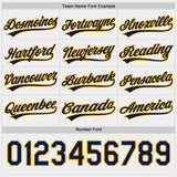 Custom Navy Gold-White Reversible Pullover Baseball Jersey Shirt