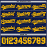 Custom Navy-Gold Reversible Pullover Baseball Jersey Shirt