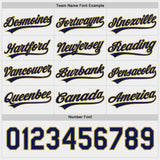 Custom Navy White-Old Gold Reversible Pullover Baseball Jersey Shirt