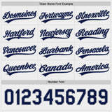 Custom Navy White-Gray Reversible Pullover Baseball Jersey Shirt