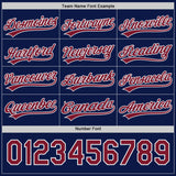 Custom Navy Crimson-White Reversible Pullover Baseball Jersey Shirt