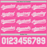 Custom Pink-White Reversible Pullover Baseball Jersey Shirt