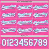 Custom Pink White-Sky Blue Reversible Pullover Baseball Jersey Shirt