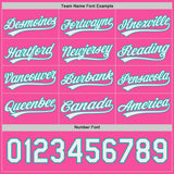 Custom Pink White-Aqua Reversible Pullover Baseball Jersey Shirt
