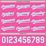 Custom Pink White-Light Blue Reversible Pullover Baseball Jersey Shirt