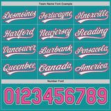 Custom Pink White Black-Teal Reversible Pullover Baseball Jersey Shirt