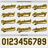 Custom Gold Black-White Reversible Pullover Baseball Jersey Shirt