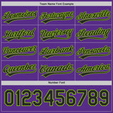 Custom Purple Black-Neon Green Reversible Pullover Baseball Jersey Shirt