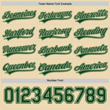 Custom Green-Cream Reversible Pullover Baseball Jersey Shirt