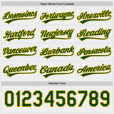 Custom Green White-Gold Reversible Pullover Baseball Jersey Shirt