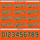 Custom Green Orange-White Reversible Pullover Baseball Jersey Shirt