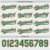 Custom Kelly Green Orange-White Reversible Pullover Baseball Jersey Shirt