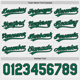 Custom Kelly Green Black-White Reversible Pullover Baseball Jersey Shirt