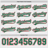 Custom Kelly Green White-Red Reversible Pullover Baseball Jersey Shirt