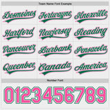 Custom Kelly Green White-Pink Reversible Pullover Baseball Jersey Shirt