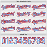 Custom Light Blue White-Red Reversible Pullover Baseball Jersey Shirt