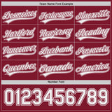 Custom Crimson-White Reversible Pullover Baseball Jersey Shirt