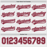 Custom Crimson-White Reversible Pullover Baseball Jersey Shirt