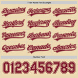Custom Crimson-Cream Reversible Pullover Baseball Jersey Shirt